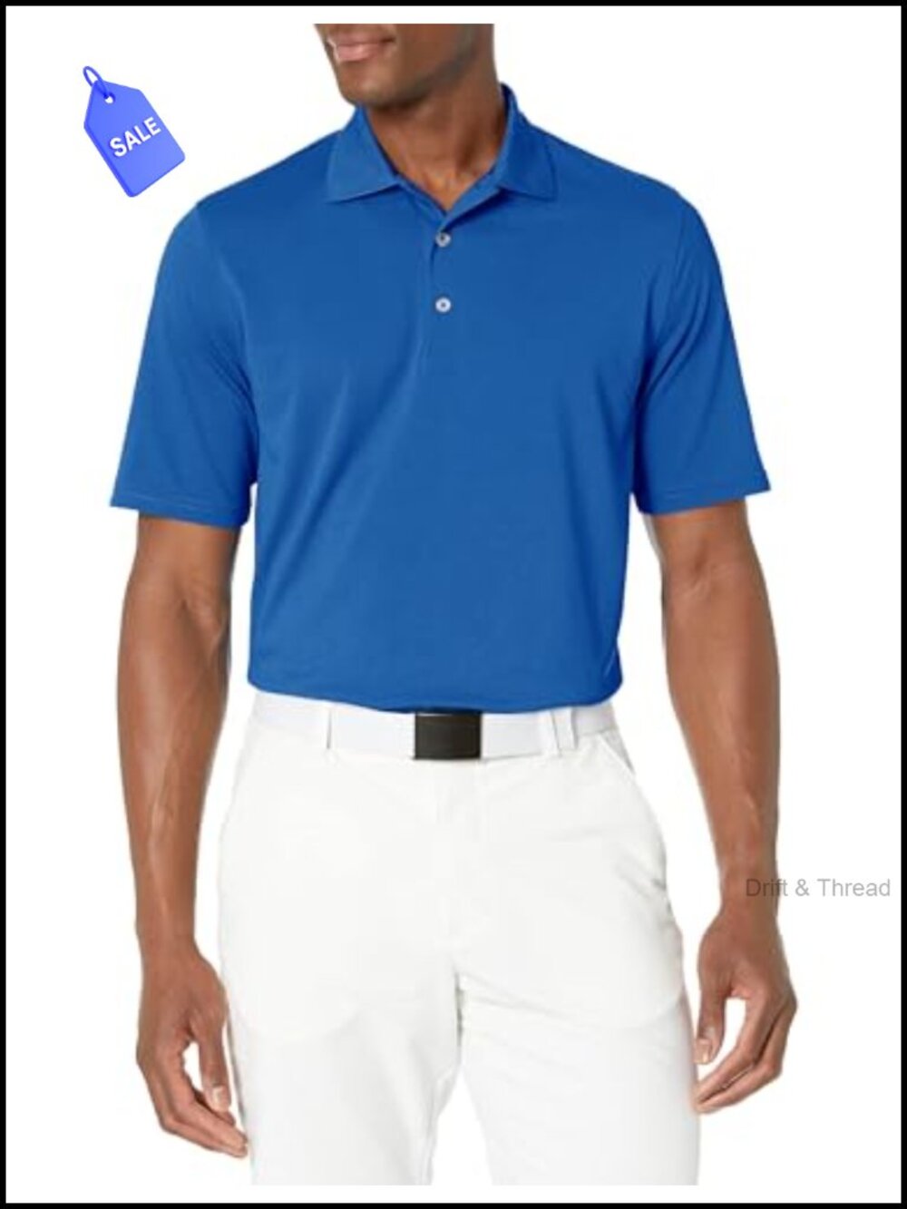 Men's Moisture-Wicking Golf Polo Shirt, Recycled Polyester, Quick Dry